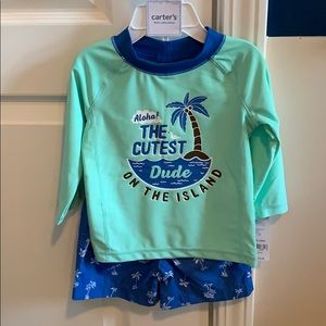Carters infant swimsuit set
